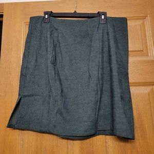Corduroy Slit Mini skirt